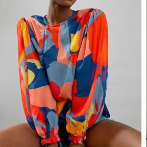 Anthropologie Miranda peasant blouse